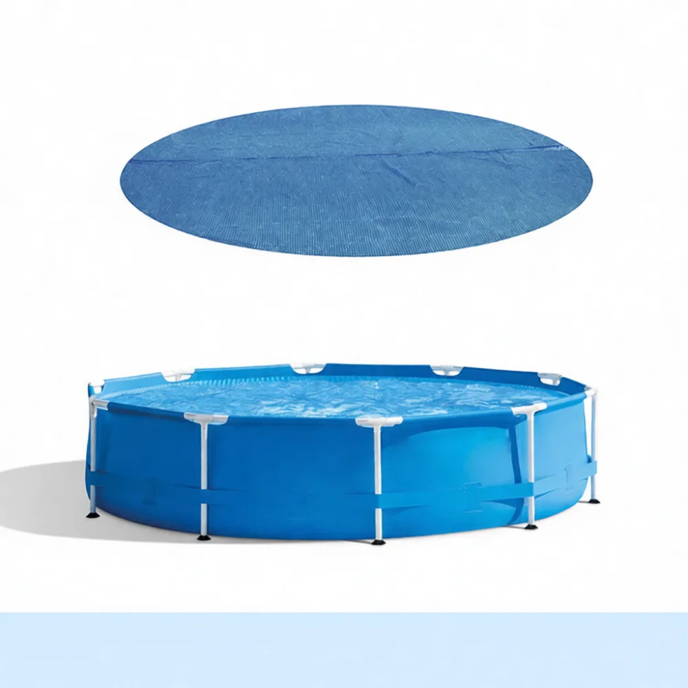 Swimming Pool Solar Blanket Round Rectangle PE Bubble Film Thermal Cover Heat Retention Insulation Dustproof Tarp Protector