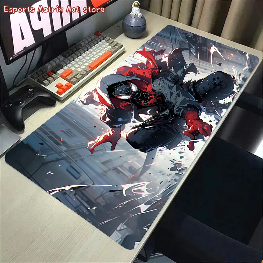 

Marvel Spider Man Mouse Pad Anime HD Rubber Keyboard Mousepad Suitable For Office Desk Laptops Gaming Accessories Non Slip