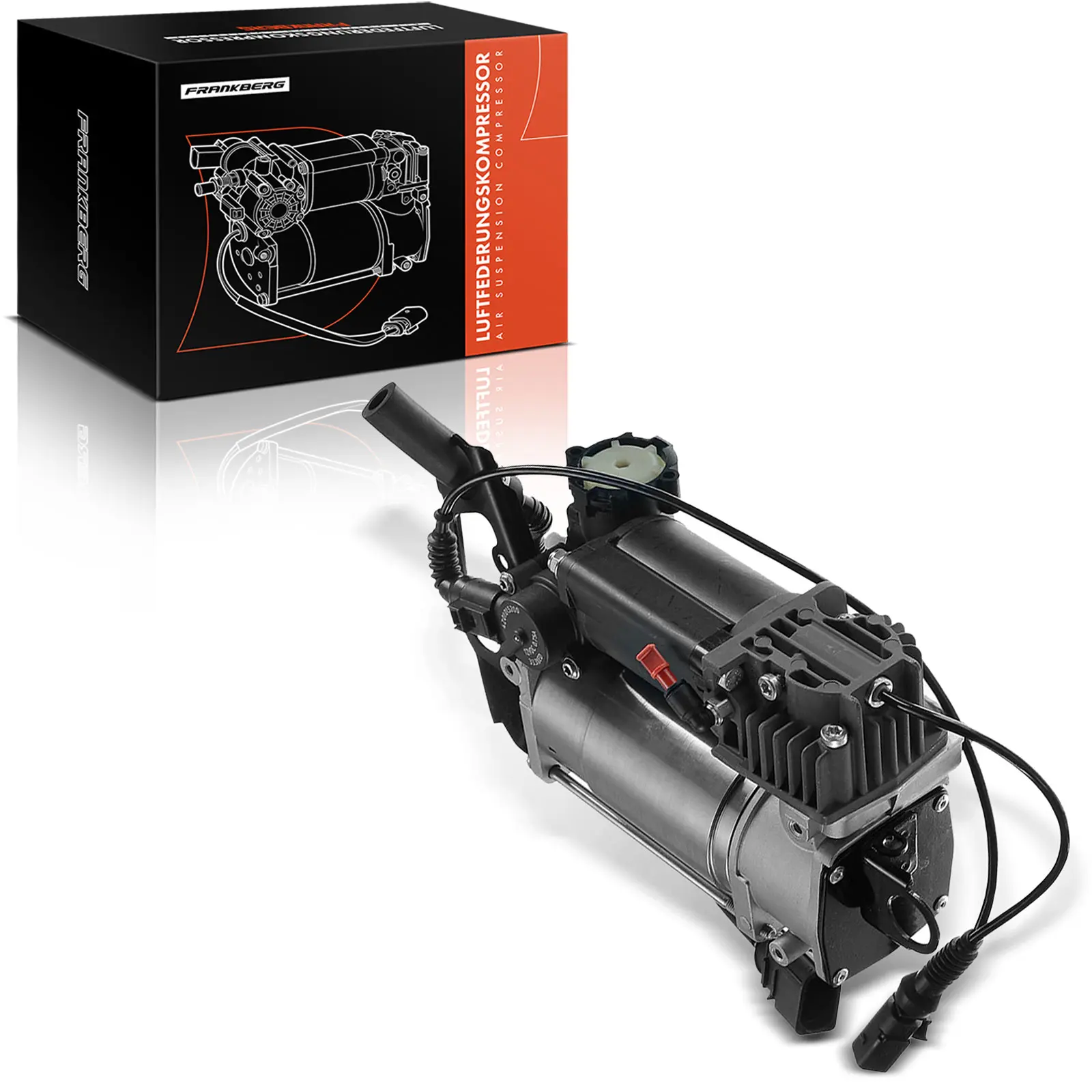 Frankberg 1x Luchtveringcompressor voor VW Touareg 7LA 7L6 7L7 Porsche Cayenne 955 2002-2010 7L8616006D 7L0698007D 7L0616007B