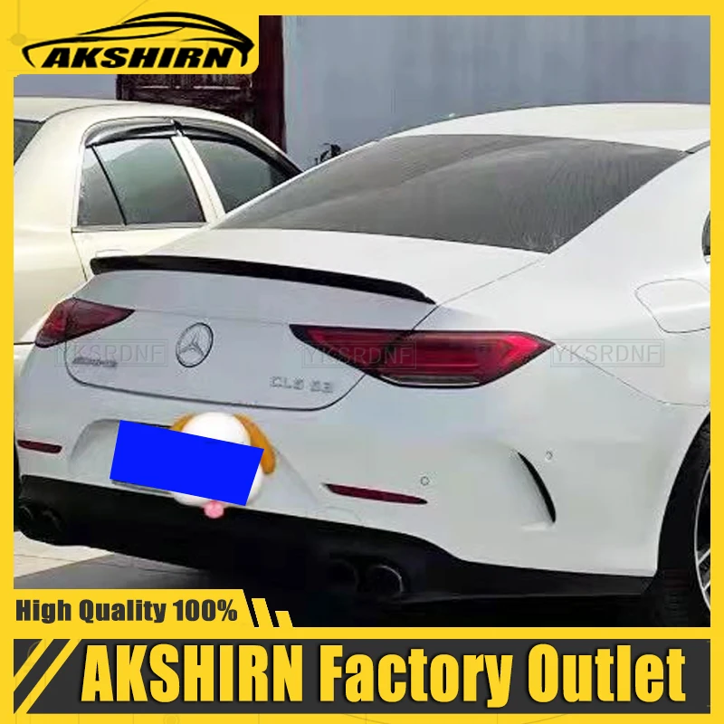 For Mercedes CLS C257 Spoiler 2019-2021 Benz W257 CLS300 CLS350 CLS63 Car Rear Trunk Wing ABS Material Refit Accessories Spoiler