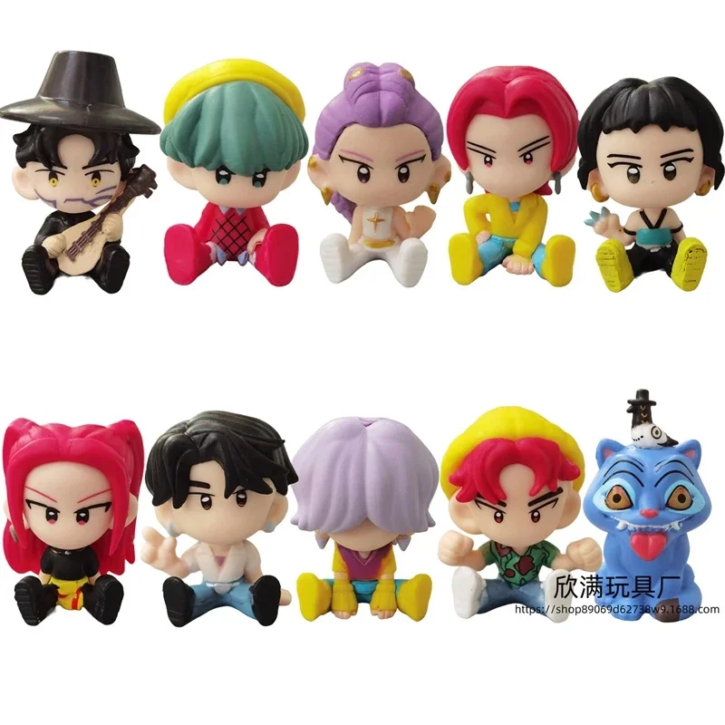 

Kpop Demon Hunters Мини-фигурка из ПВХ 4-6 см Поза сидения Коллекционная аниме-кукла Товары для фильмов