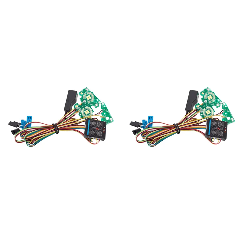 2X LED Light System Front & Rear Lamp Group For Traxxas TRX4 Defender TRX-4 1/10 RC Car Turn Signals Brake Lights
