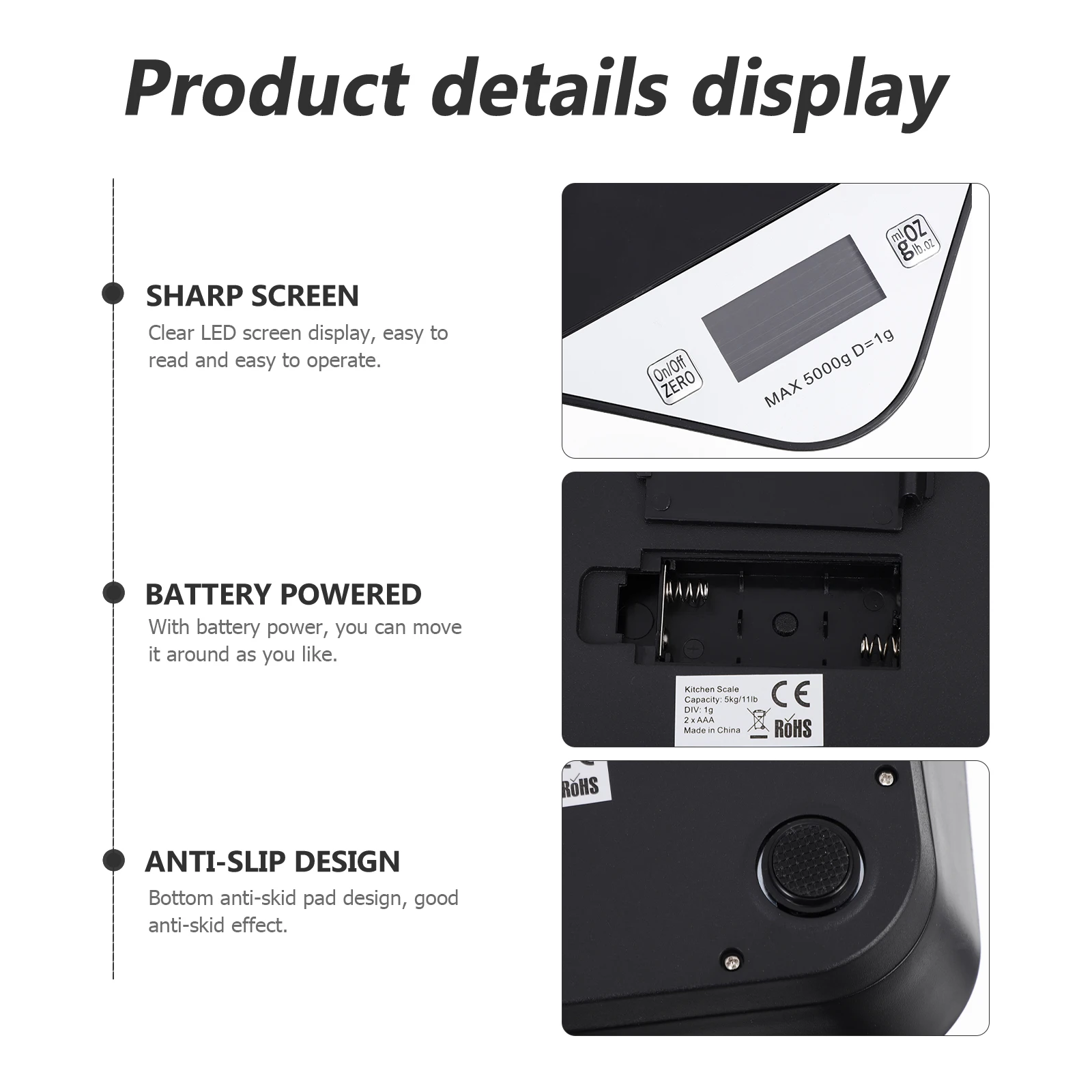 

Dogs Pet Scale for Food Cat Scales Weighing Electronic Body Weight