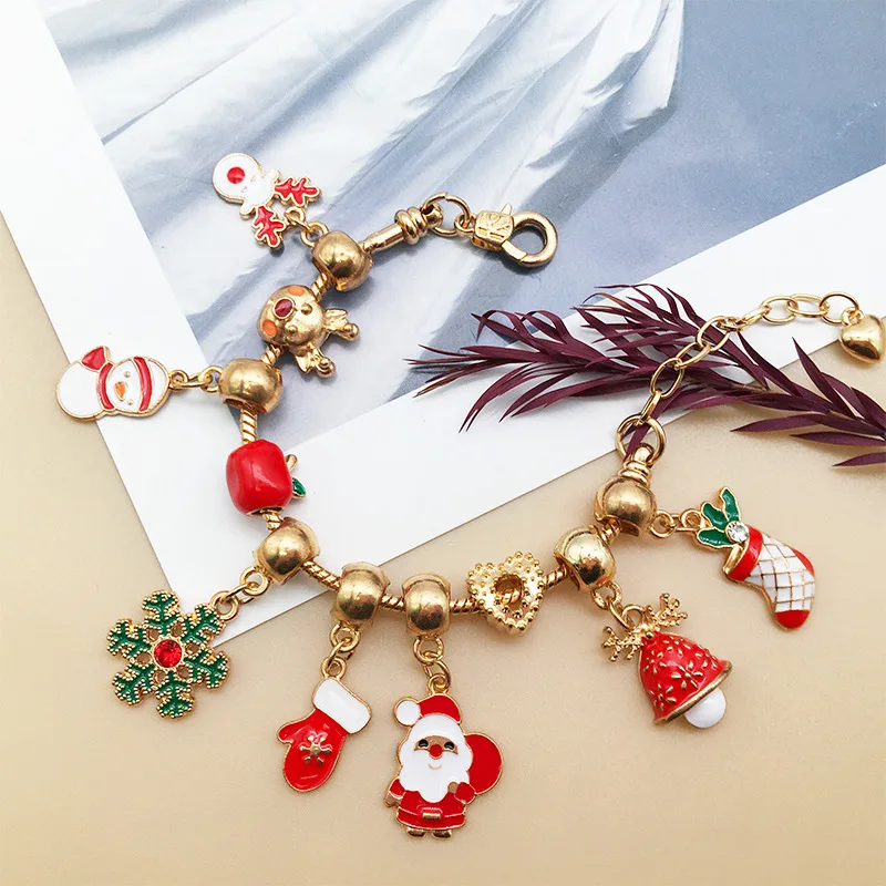 

20cm New Year Bracelet Accessories Girl Bracelet Korean Sweet Cute Jewelry Christmas Gift Detachable Adjustable Length DIY