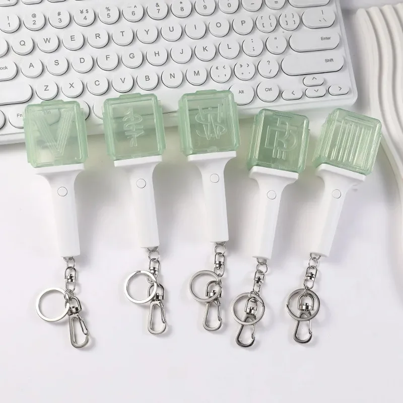 New Kpop Mini Light Stick Keychains Creative Dream 127 Beauty Fans Gifts