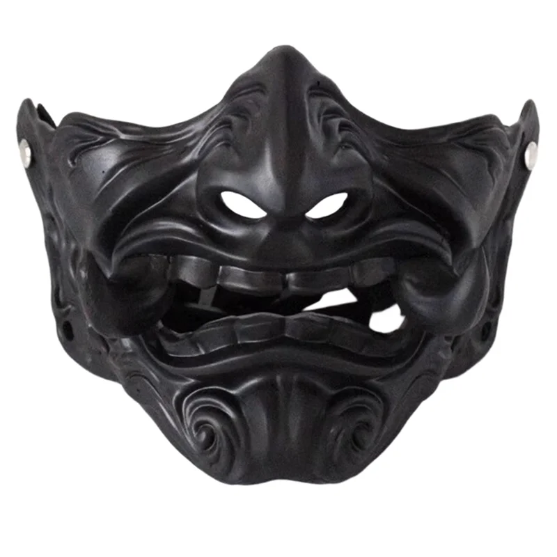 B78B-Japan Hannya Japanese Devil Ghost Tusk Mask For Halloween Cosplay Oni Samurai Noh Kabuki Fancy Ball Mask