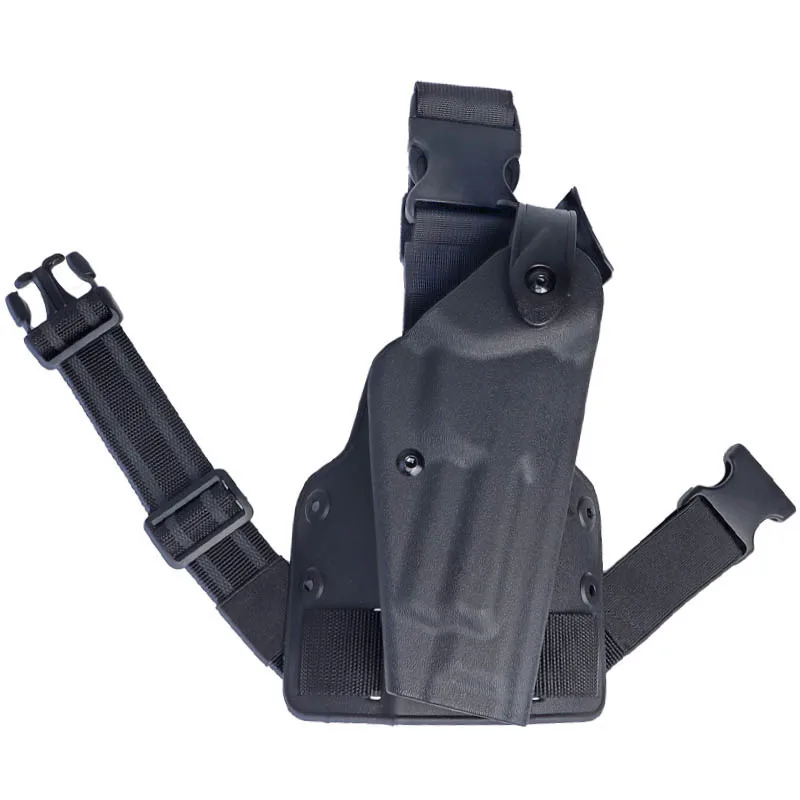 

High Quality For M9 92 96 Air Gun Leg Thigh Holster for Tactical Outdoor Sports Black Leather Gun Holster