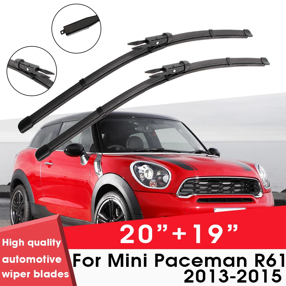 BEMOST-Lâminas Do Limpador Da Janela Da Frente Do Carro, Borracha Do Pára-brisas, Limpador De Recarga para Mini Paceman R61 2013-2015, 20 "+ 19", Acessórios Do Carro