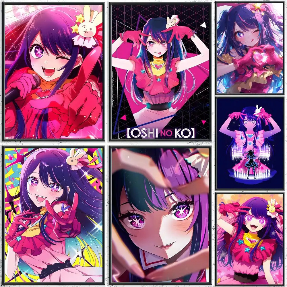 Trending Anime O-Oshi no KoS Poster HD Self-Adhesive No Residue After Removal Ideal for All Kinds of Wall Decor
