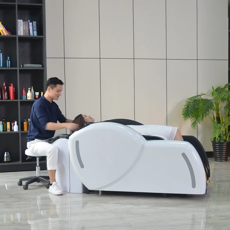 

Intelligent electric hair treatment shampoo bed barber shop special