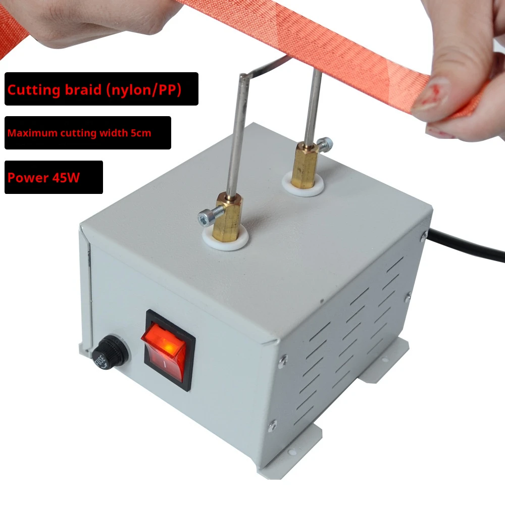 220V Webbing Melting Hot Strip Ironing Edge Machine Rope Hot Cutting Machine Nylon Ribbon Rope Electrothermal Thermal Cutting
