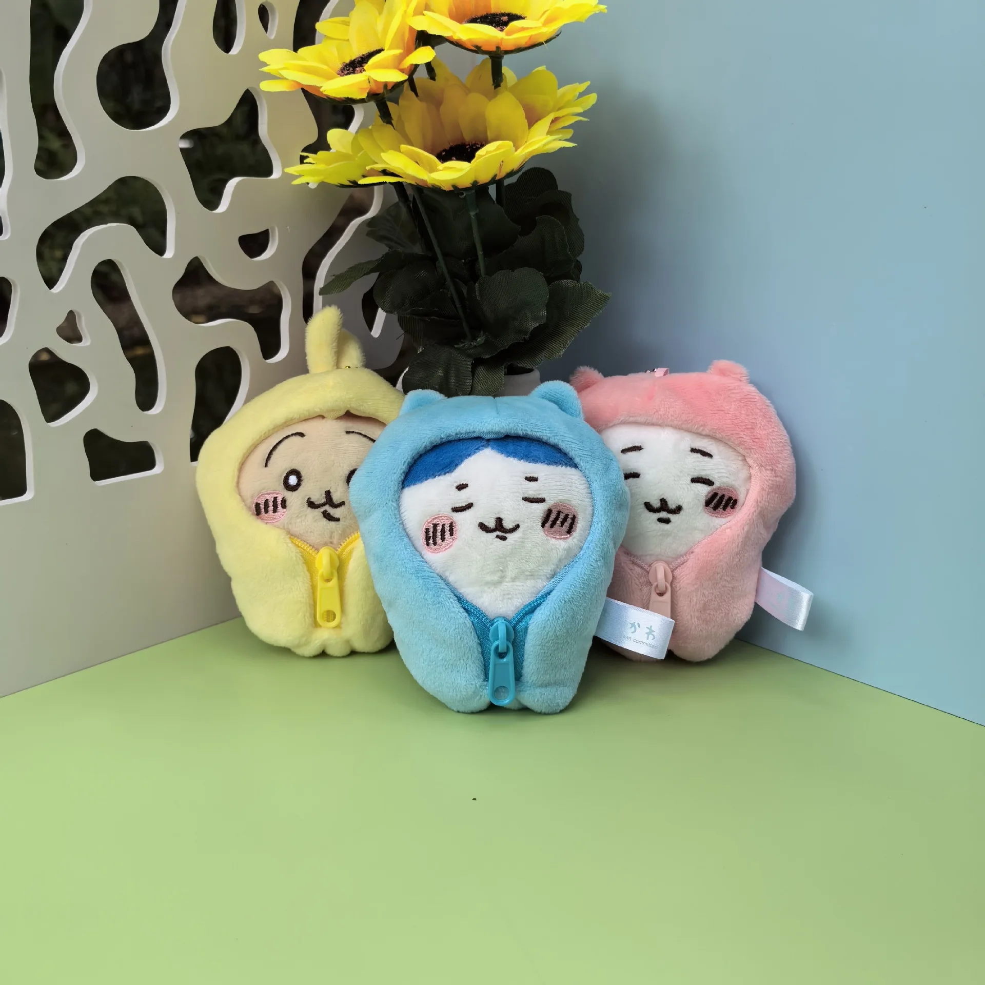 Kawaii Chiikawa Hachiware Usagi abnehmbarer Pyjama, süßer Plüsch-Rucksack-Anhänger, Schlüsselanhänger, Puppenspielzeug, Kindergeschenk