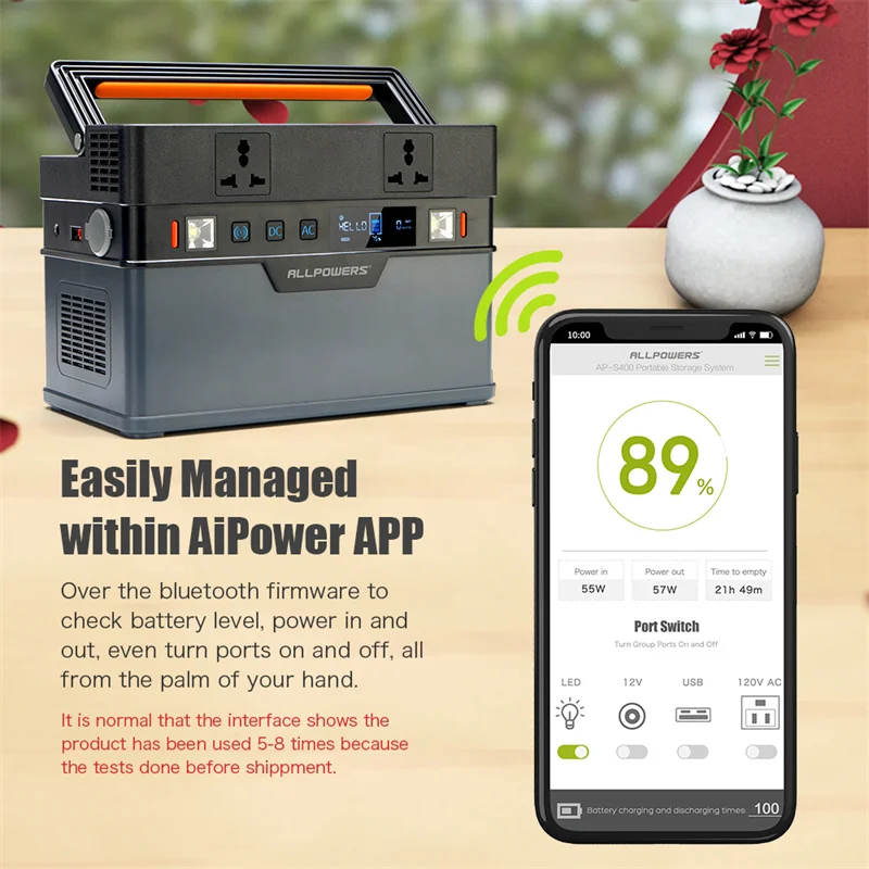 Airo New Products 2021 Unique 500w Portable Generator for Notebook Battery Power Station Lithium for Family Use