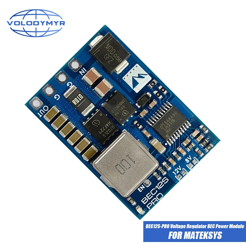 VOLODYMYR for MATEK BEC12S-PRO 9-55V TO 5V/8V/12V-5A Voltage Regulator BEC Power Module Overcurrent Protection Self-recovery FPV