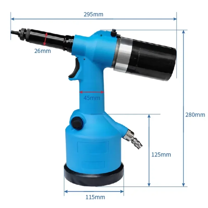 Pneumatic Blind Rivet Nut Tool for M3-M12 Nutsert Rivet Nut Tools