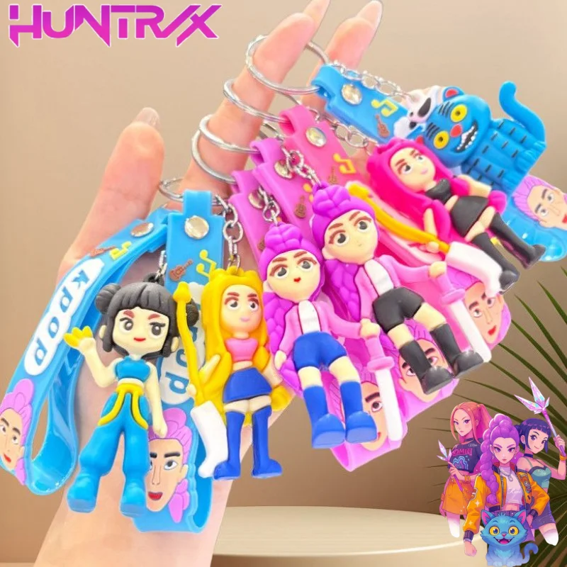 

Sweet KPop Demon Hunters Mira Zoey Rumi, милая креативная аниме-фигурка из мультфильма, модный портативный брелок для мужчин и женщин