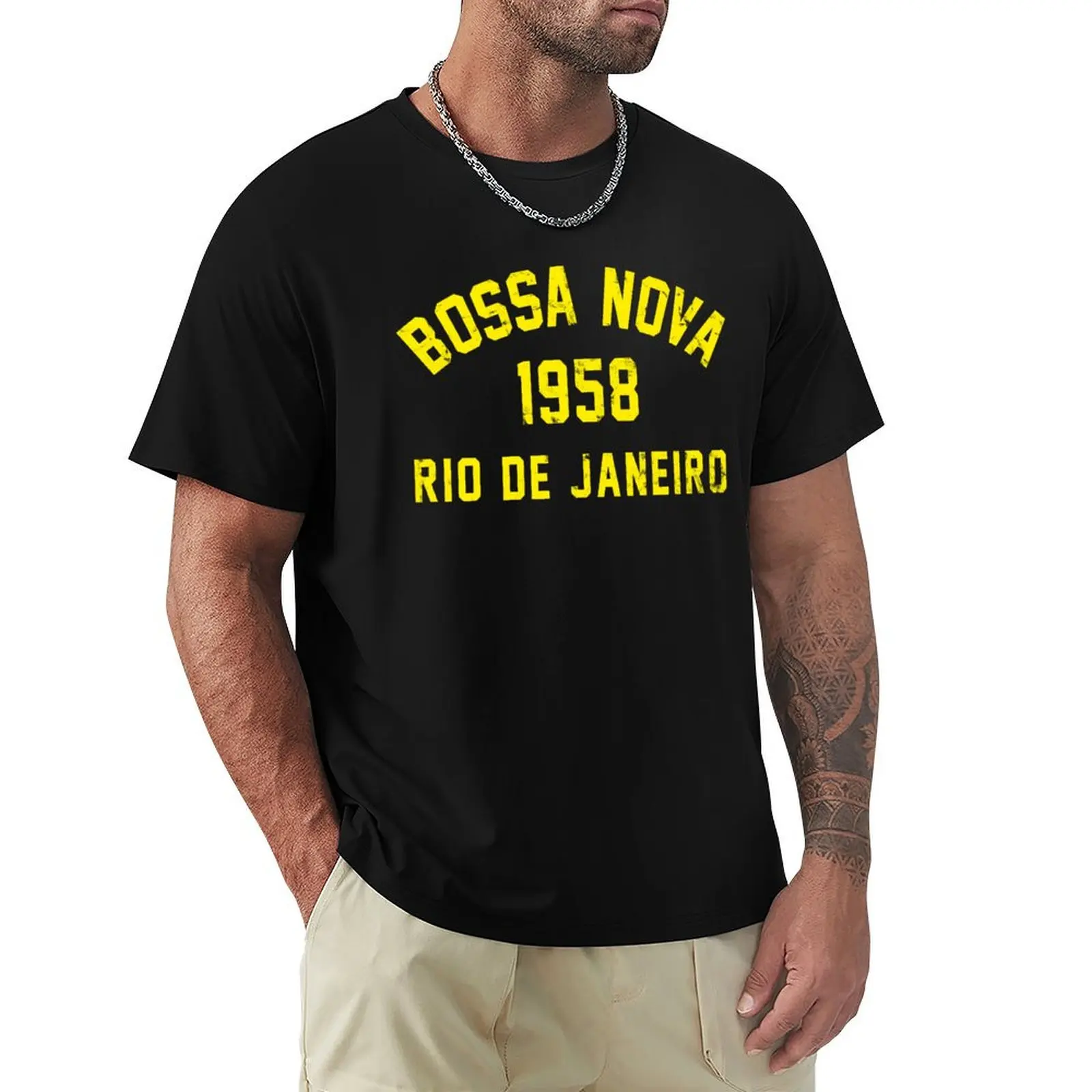 

Bossa Nova T-Shirt vintage quick-drying oversized graphic tee t shirts for men
