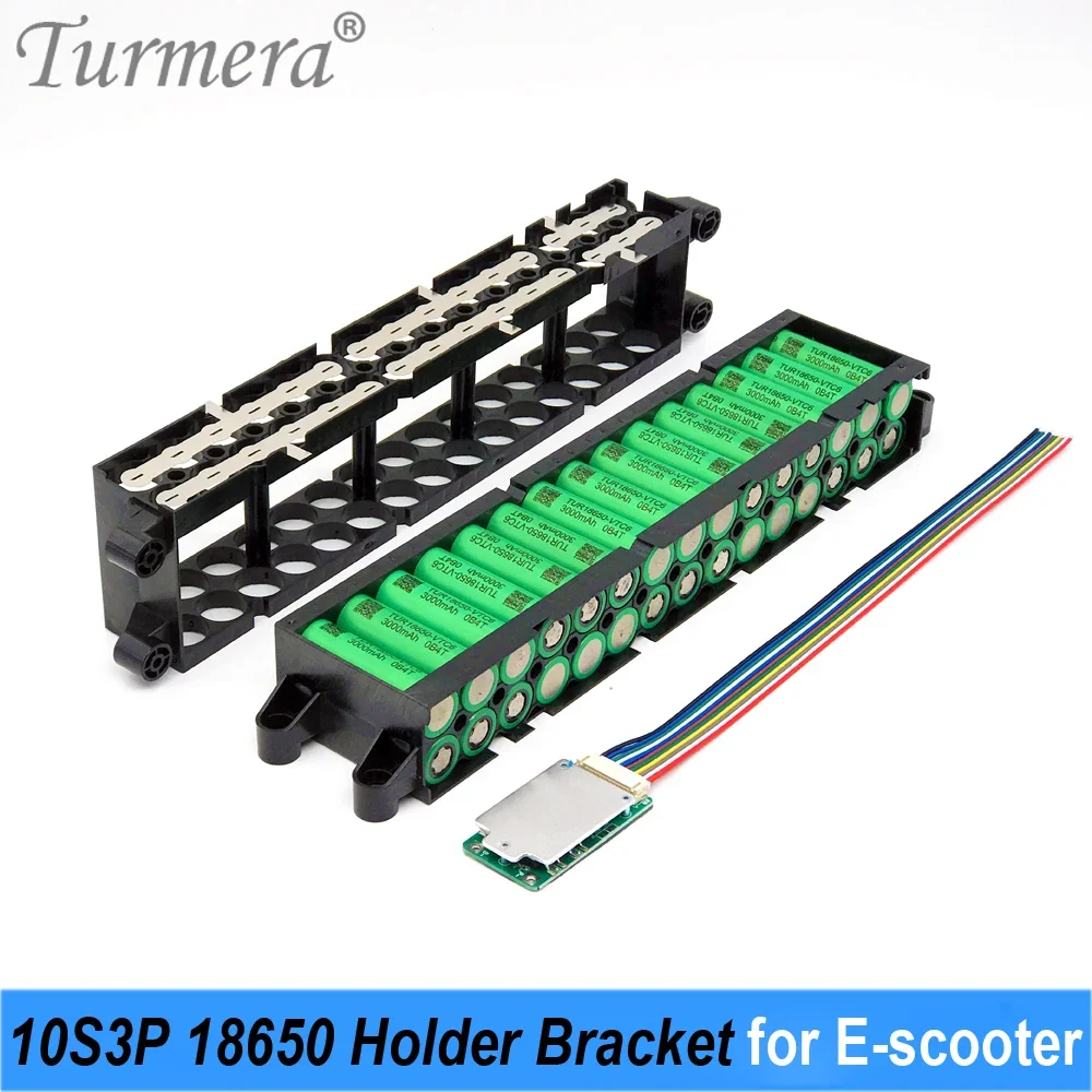 Turmera 36V 42V 10S3P 18650 Uchwyt akumulatora ze spawaniem niklowym 10S 15A Płytka BMS do rowerów elektrycznych E-Scooter Akumulator Repacle Use