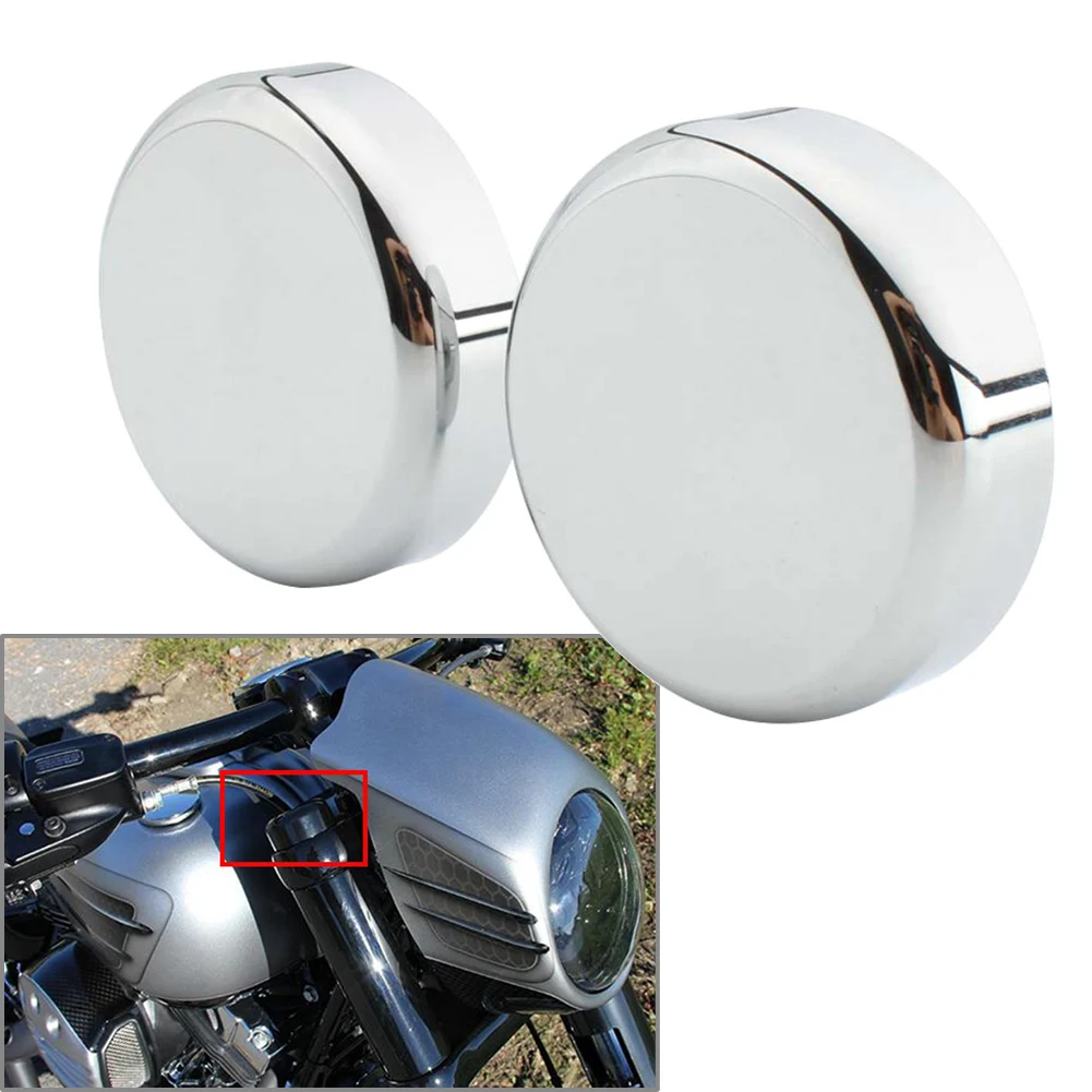 Gloss Black Upper Fork Caps For Harley Softail Street Bob 2018-2020 / Breakout FXSB 2013-2017 / Sportster XL 883 1200 1988-2013