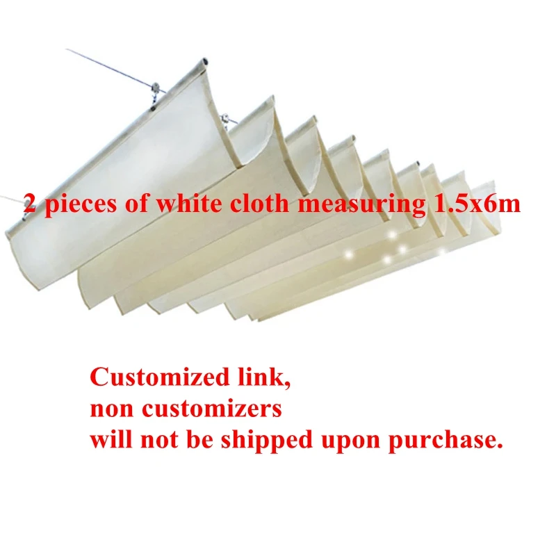 

2 pieces of 1.5x6m white mesh fabric sent to South Korea (exclusive customization link, please do not place an order at will)