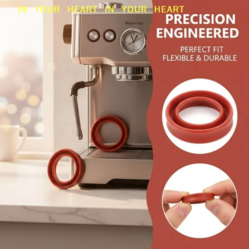 1 10pcs Coffee Machine Water Tank Sealing Rings Silicone Watertight Gasket Universal Fit Easy Replacement For Kitchen Or Office