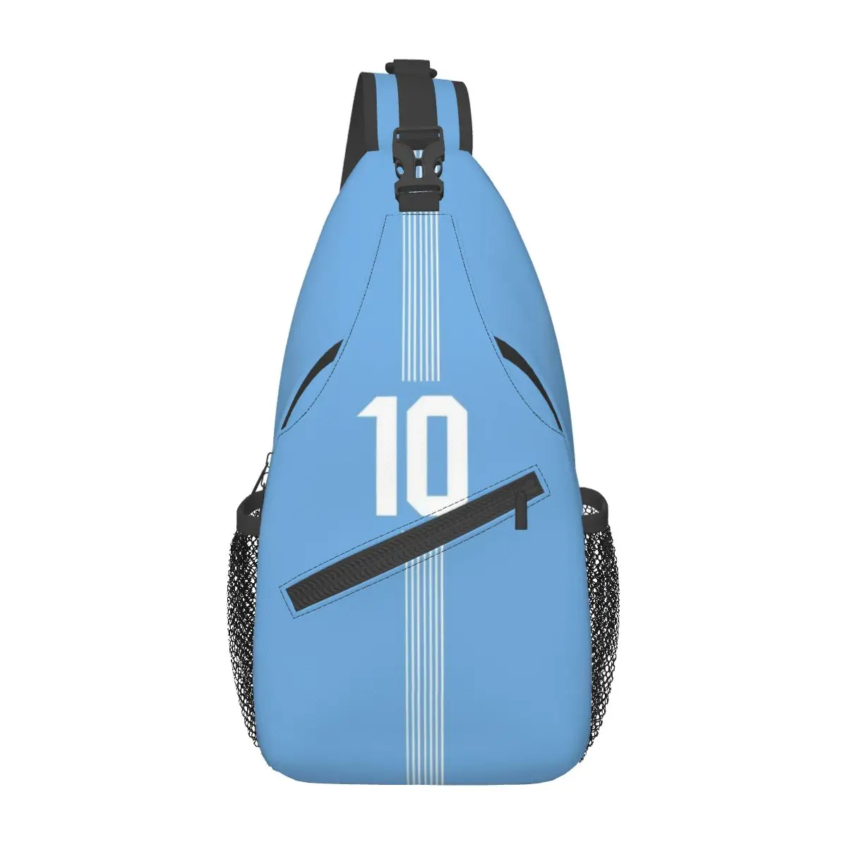 Argentina Number 10 Football Soccer Small Sling Bags Chest Crossbody Shoulder Backpack Travel Daypacks Messi Fashion School Bags