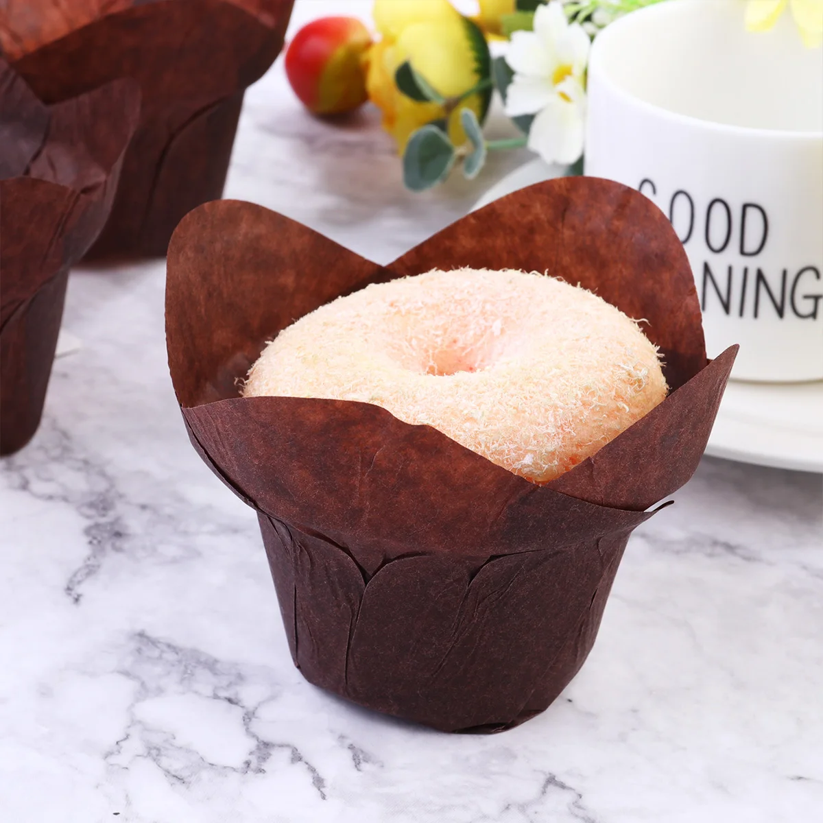 

Muffin Baking Cake Paper Tray Cups High Temperature Resistance Jumbo Liners Coffee