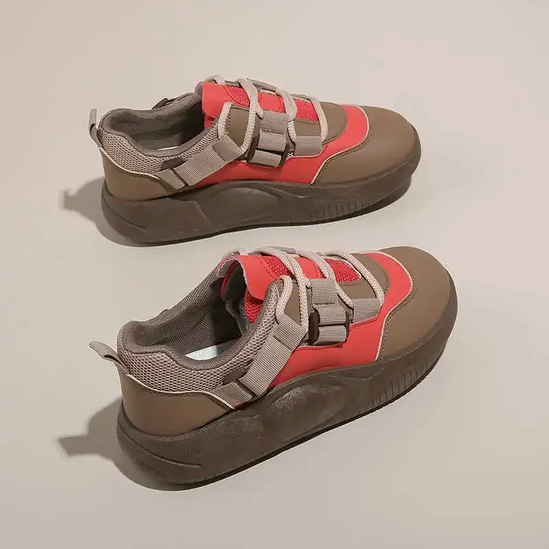 

Hip Hop Natural Leather Woman's Ladies Sneakers Luxury Brand Walking Drop Shipping Running Shoes Jogging Shoes Sports