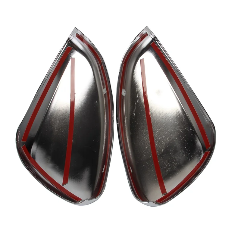 

2Pcs Chrome Car Side Rearview Mirror Cover Trim For 2008 Side Door Wing Cover Parts