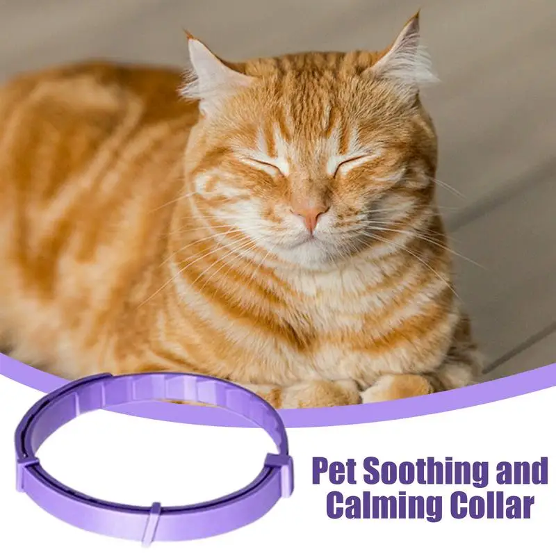 Pet Calming Collar 4x Relaxing Comfortable Breakaway Collars Adjustable Cat Collar Efficient Relieve Stress Collar Stress