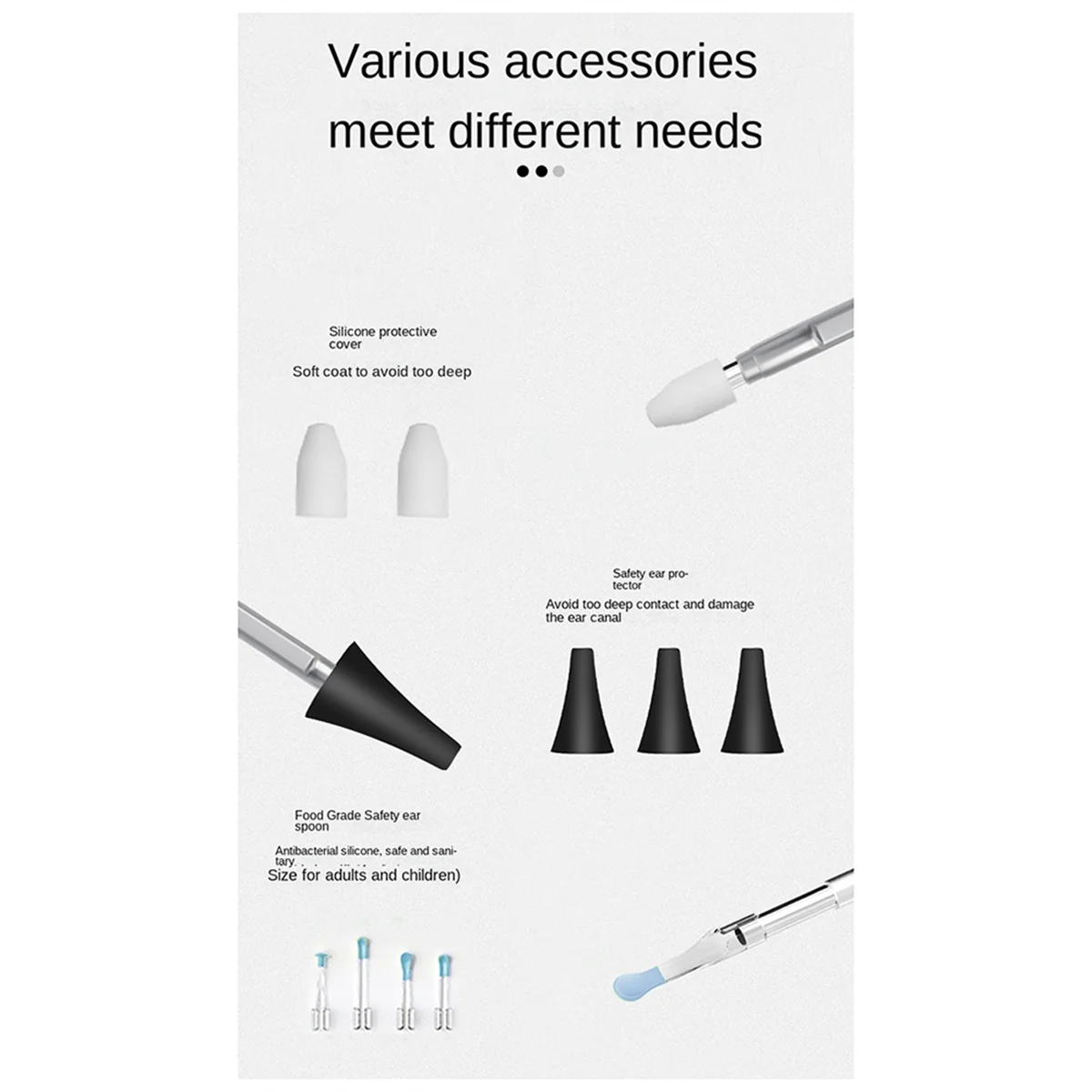 

3.9MM 4.5 Inch Ear Scope Camera Tool Smart Ear Cleaner for Home Ear Infection Detector