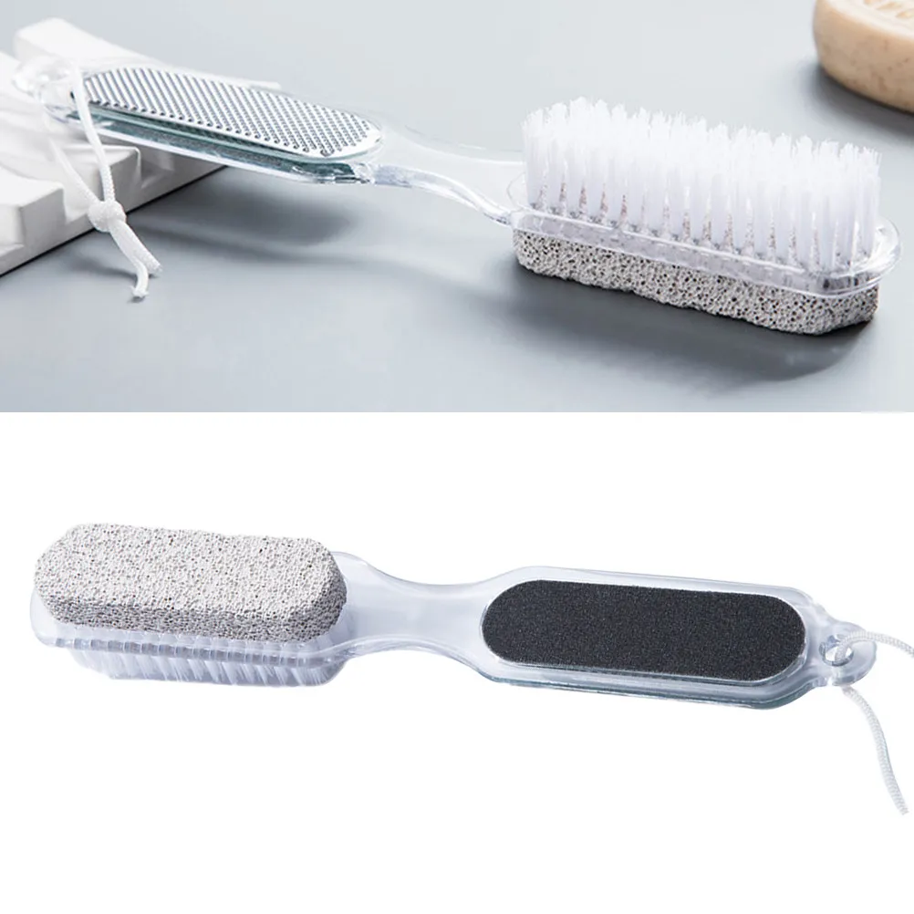 

3Pcs Spa Grade Foot File Kit 4-in-1 Callus Remover Pedicure File for Dry Rough Skin Metal Rasp Pumice Stone Sandlayer Brush