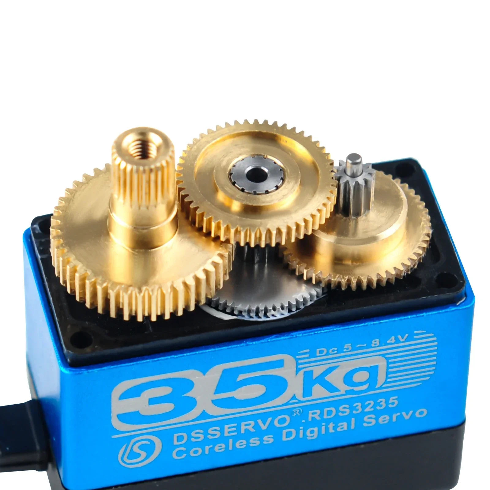 DS3235MG Motor Digital Servo 35kg 180/270 derajat 5-7.4V torsi gigi logam RC Robot Servo tanpa inti untuk mobil RC Robot Crawler