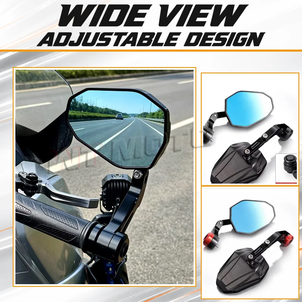 ZONTES 150X 150V 125X 125V Modified Handlebar Mount Rear View Mirror HD Anti-Glare Reflector