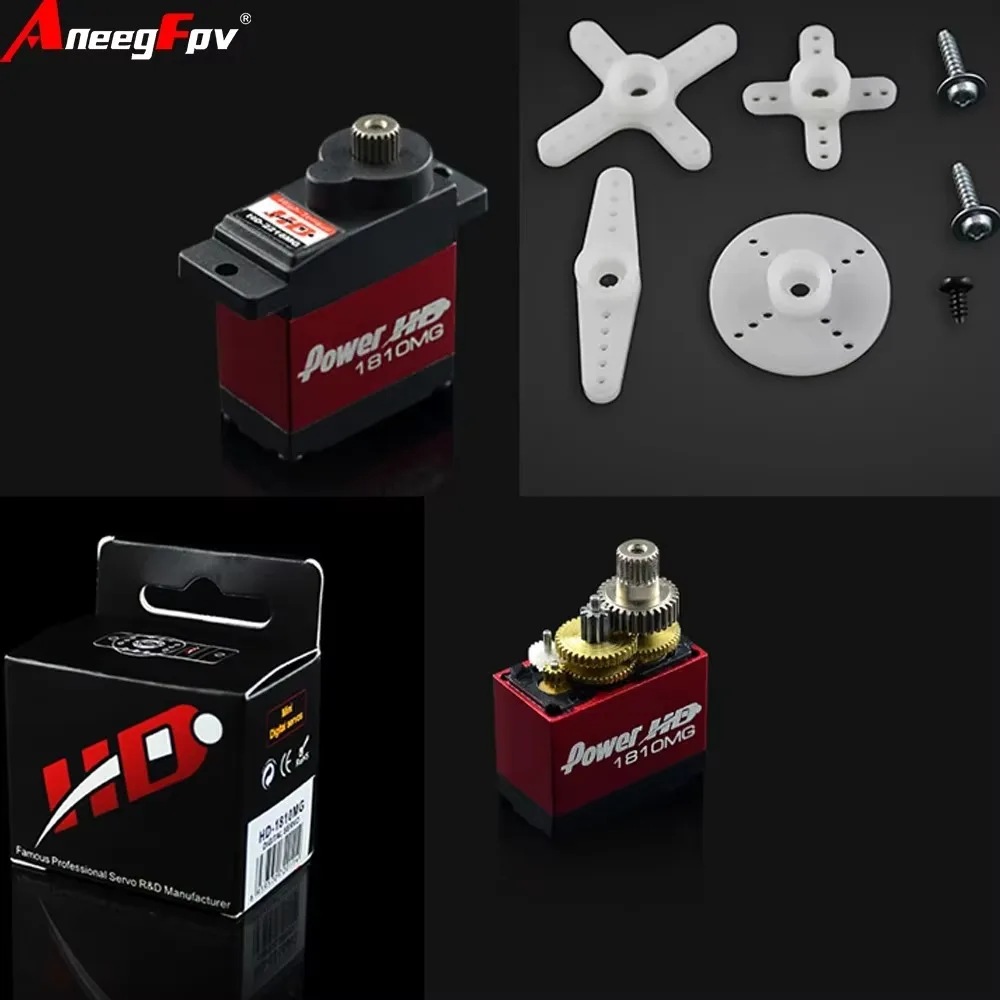 SmCpPower HD HD-1810MG Micro Digital Servo Degree With Aluminum For Flybarless 450 Helicopter Weight 1.8g / 3.9KG