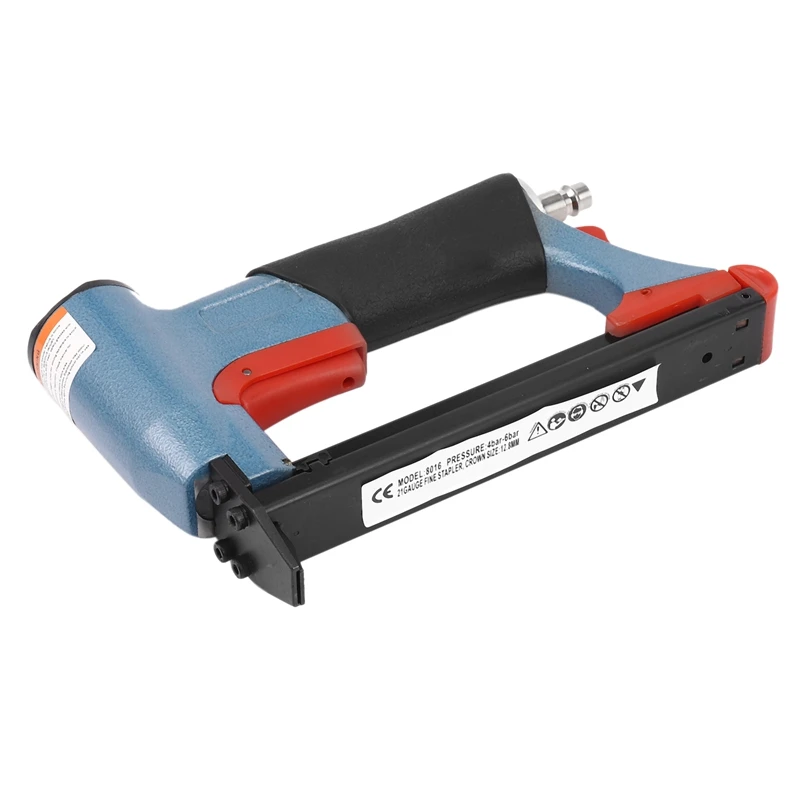 1/2 Inch Pneumatic Air Stapler Nailer Fine Stapler Tool For Furniture Blue Nailer Tool 4-16Mm Woodworking Pneumatic Air Power To