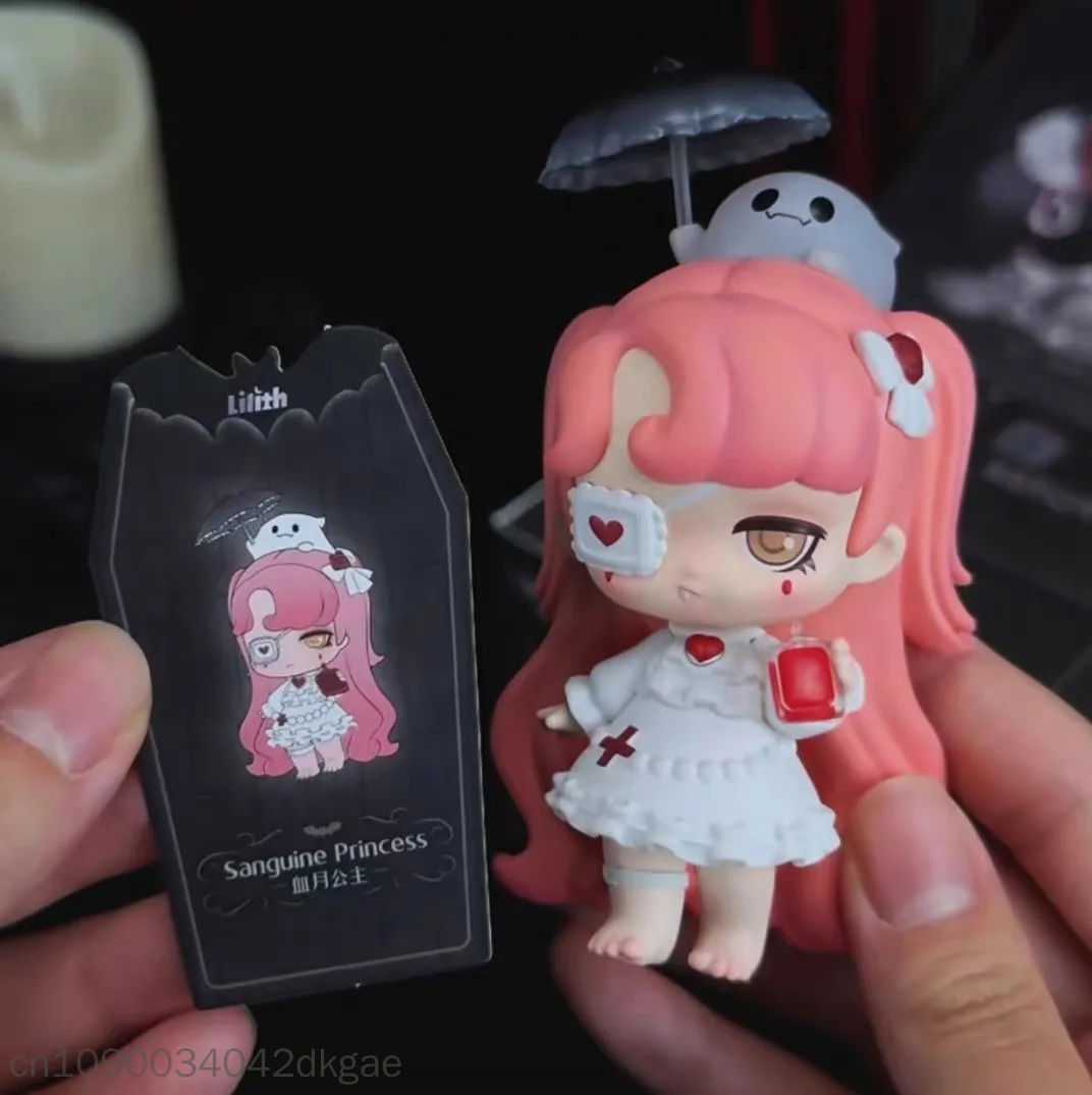 52Toys Genuine Lilith Midnight Shadow Blind Box Gothic Dark Style Figure Ornament Trendy Collectible Doll Model Creative Gift view 2