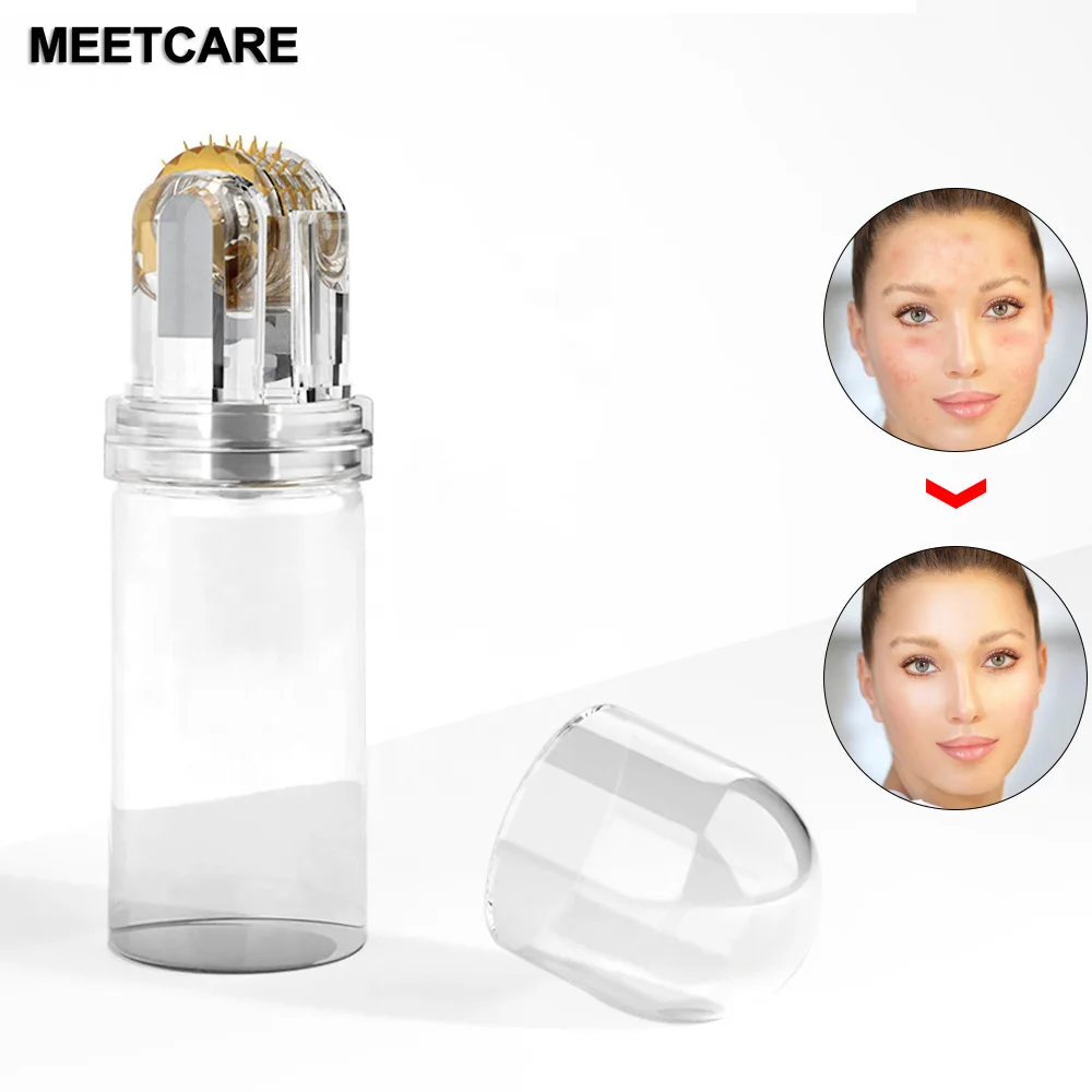 Hydra Derma Roller 64pin Microneedle Dermaroller With Serum Infusion for Lip Hair Face Scalp Beard  Beauty Skin Care