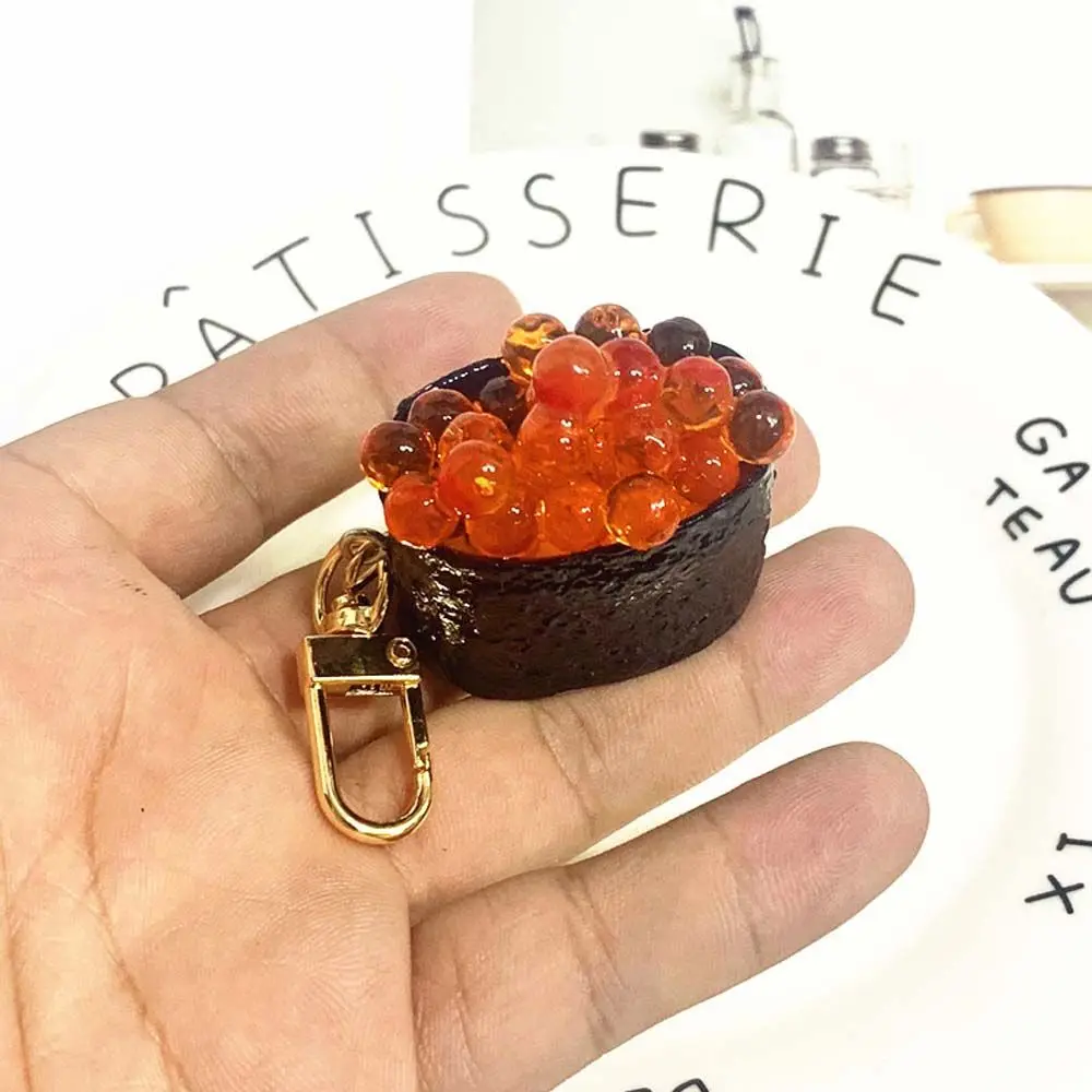 Men Creative Japanese Cuisine Bag Sushi Food Model Pendant Bag Pendants Simulation Sushi Keychains Key Chains Keyrings
