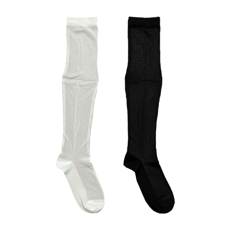 

Women Sexy Glossy Over The Knee Stockings Smooth Shiny Black No Take Off Elastic Hosiery Lingerie Accessories