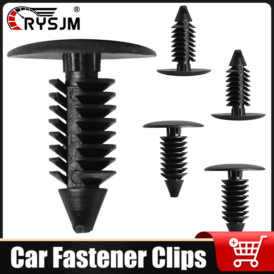  8mm Car Fastener Clips Auto Plastic Screw Fasteners Clip Roof Tailgate Lining Rivet Retainer For Toyota 10/20/30/40/50/100Pcs 