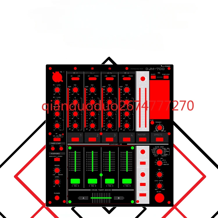 

DJM700 mixer sticker, panel protective sticker black, white and silver three-color optional, spot supply