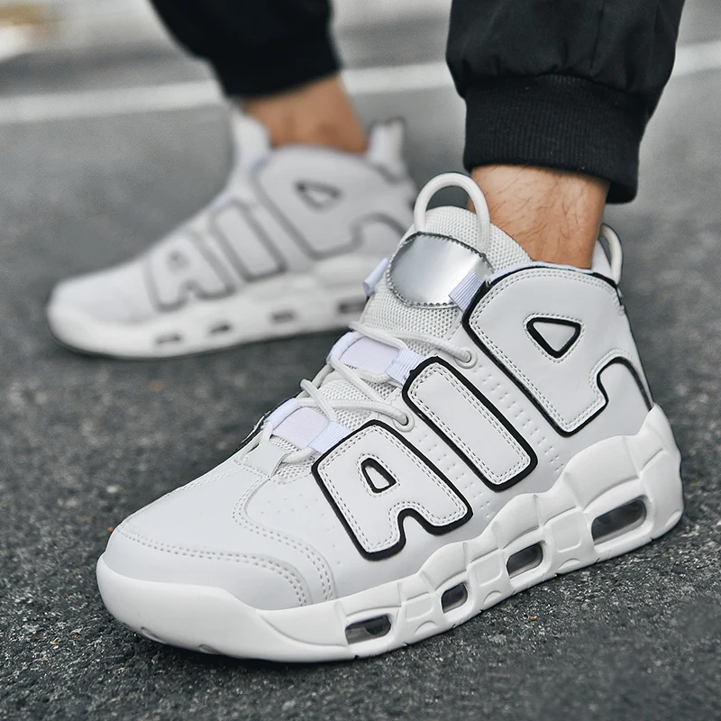 

New style basketball shoes - high-top shock-absorbing air cushion sports shoes lightweight trendy shoes casual shoes for men