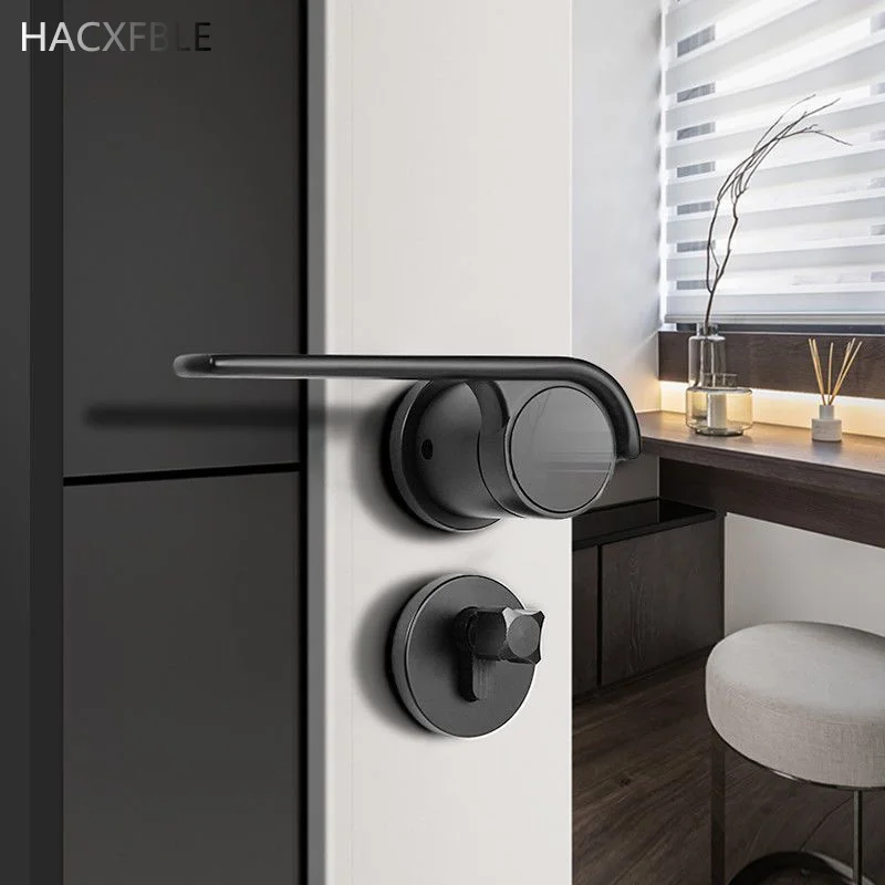 

Minimalist Zinc Alloy Silent Split Door Lock Interior Anti-Theft Mechanical Door Lock Home Safety Locks With Keys For Bedroom