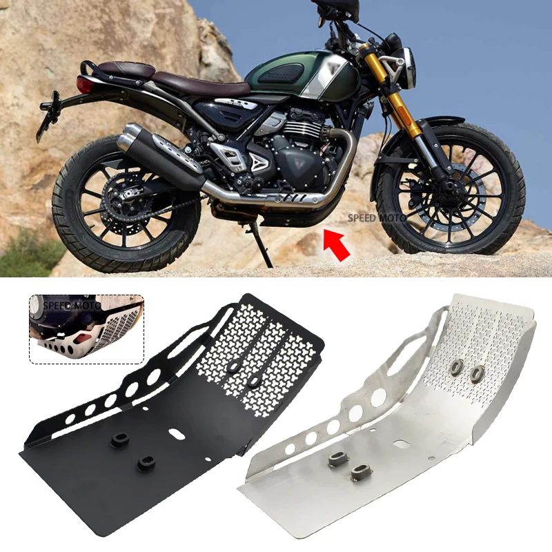 

For Scrambler 400X 400 X 2024 2025 Motorcycle Accessories Scrambler400X Engine Protection Cover Chassis Under Guard Skid Plate