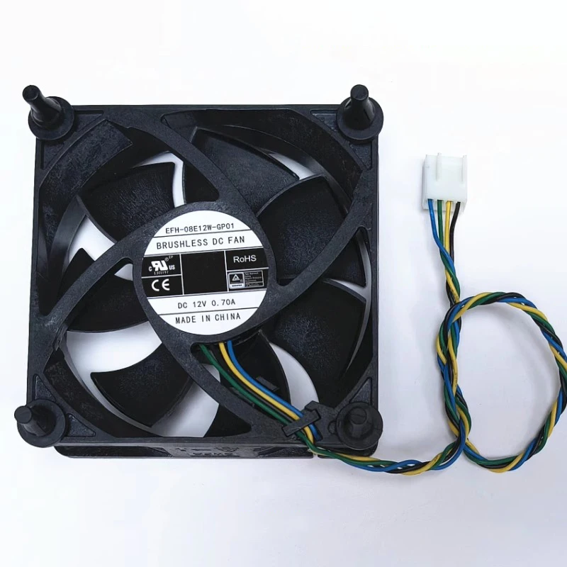 接着剤付きネイルサーバー冷却ファン-efh-08e12w-gp01-コンピュータケース用-吸気および排気-12v-070a-4線式-80-25mm