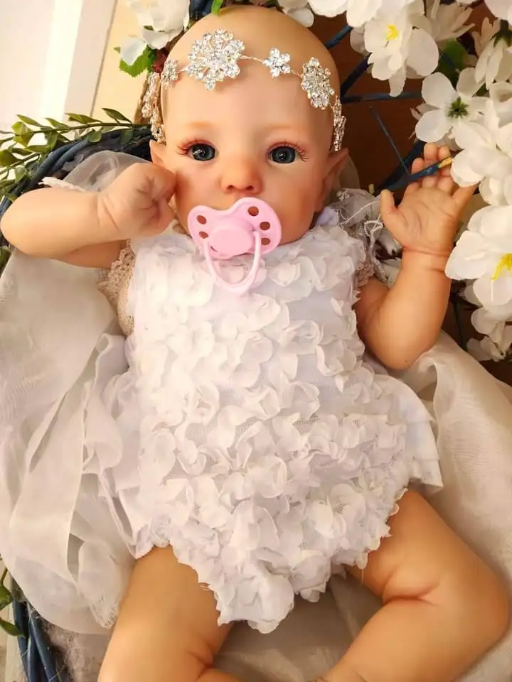 20Inch Reborn Doll Kit Elf-Fee Onvoltooide Ongeverfd Fair Elf Pop Onderdelen Met Doek Lichaam