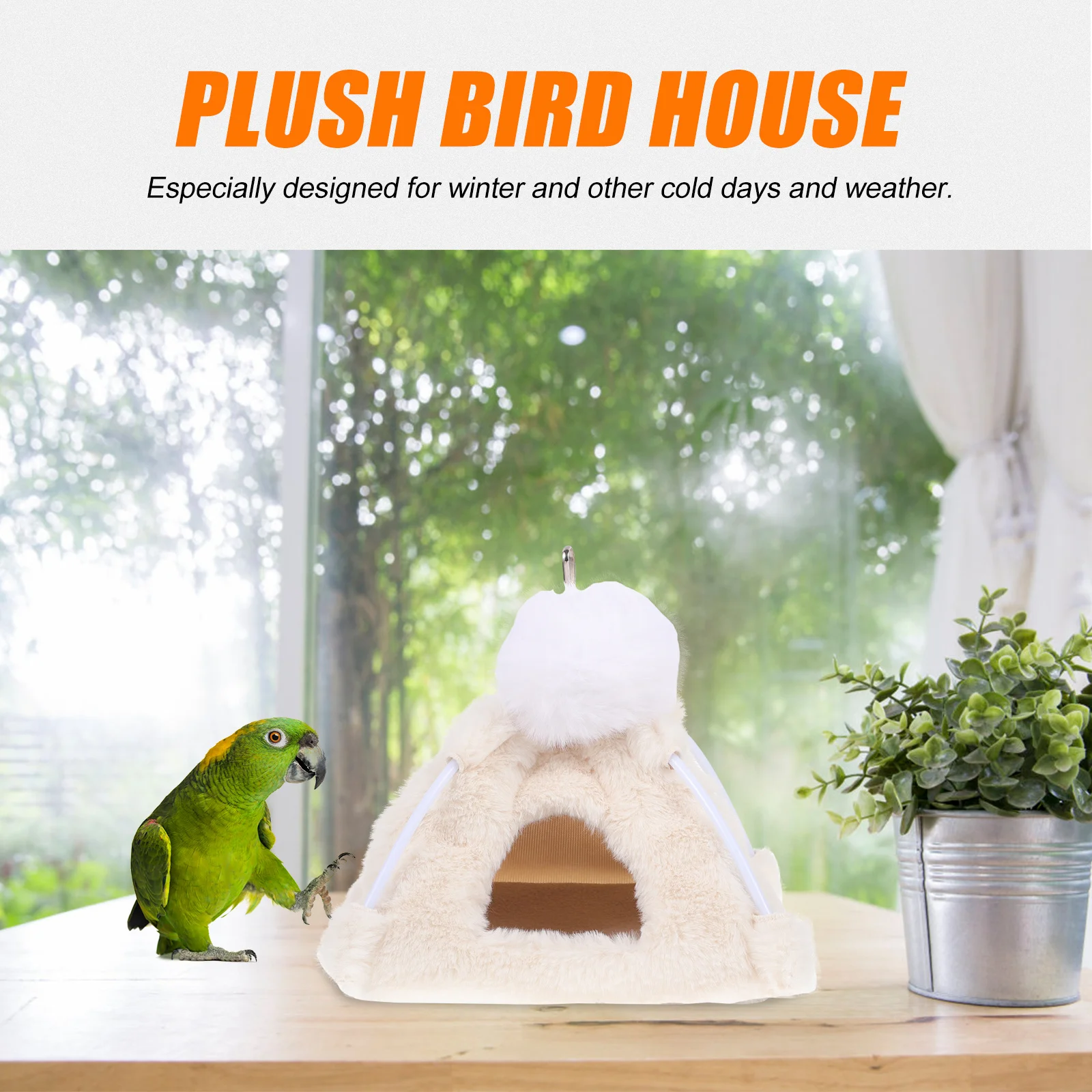 

Warm Bird Nest Soft House for Pet Birds Small Animal Sleeping Bed Home Garden Outdoor Shelter Warm Bird Nest Birdhouse
