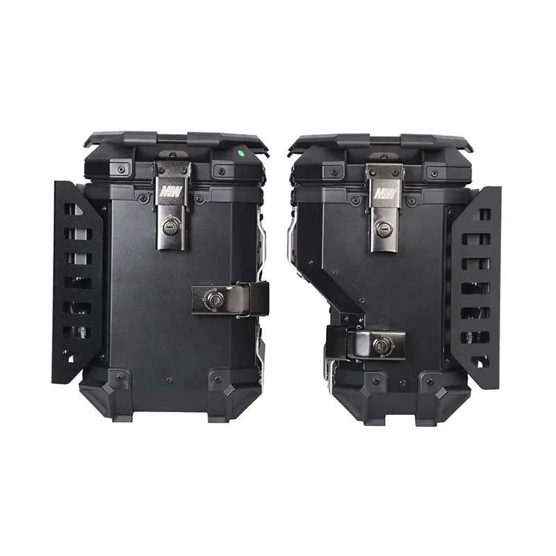 38L right hide multi-functional armor black aluminum alloy three boxes motorcycle tail box side box motorcycle brigade