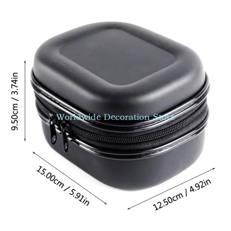 Q39B PU Fish Reel Bag Hard Shell Shockproof Waterproof Cover Case Fish Reel Bag